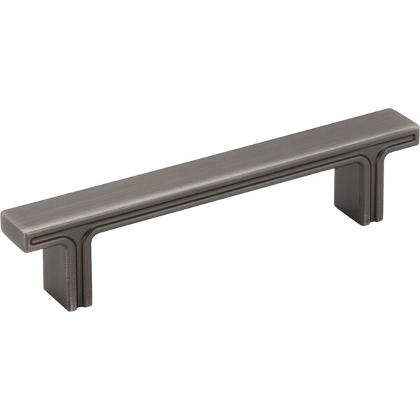 Jeffrey Alexander 96 mm Center-to-Center Brushed Pewter Square Anwick Cabinet Pull 867-96BNBDL - main
